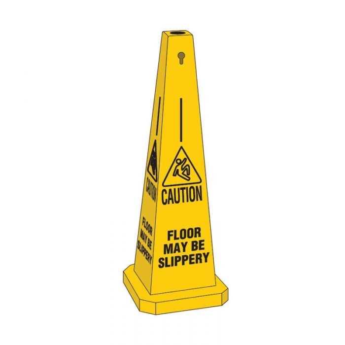 Brady Safety Traffic Cone Floor Maybe Slippery 89cm Yellow/Black