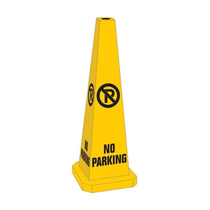Brady Safety Traffic Cone No Parking 89cm Yellow/Black