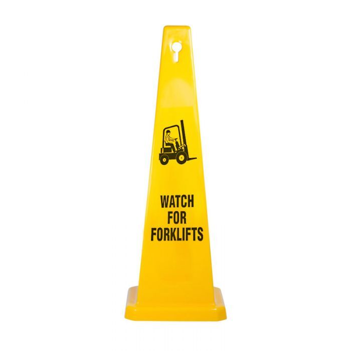 Brady Safety Traffic Cone Watch For Forklifts 89cm Yellow/Black