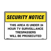 Brady Security Notice Sign - Restricted Area Authorised Personnel Only - AIMS Industrial Supplies