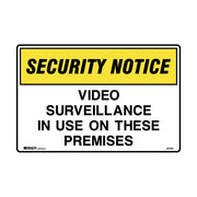 Brady Security Sign - Video Surveillance In Use On These Premises - AIMS Industrial Supplies