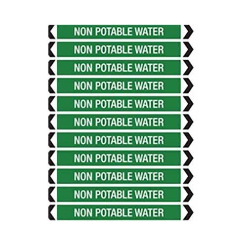 Brady Self - Adhesive Polypropylene Roll Form Pipe Marker - AIMS Industrial Supplies