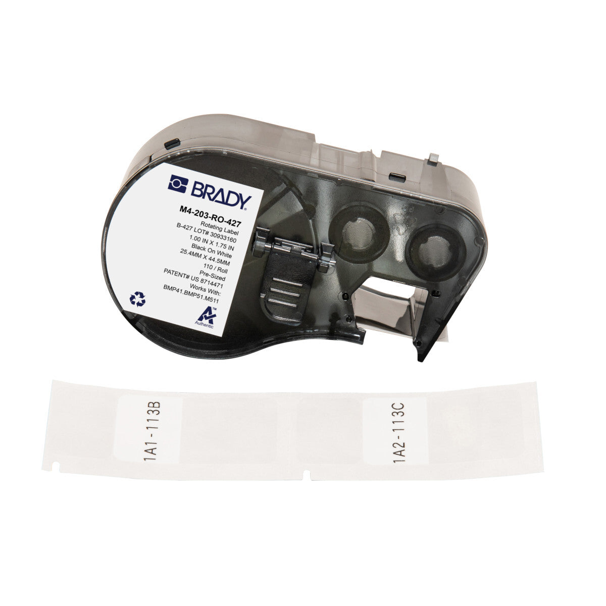 Brady Self-Laminating Vinyl Wrap Around Label 21