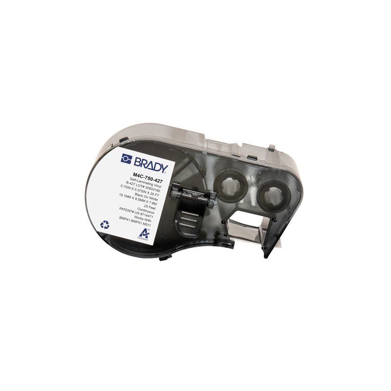 Brady Self - Laminating Vinyl Wrap Around Label - AIMS Industrial Supplies