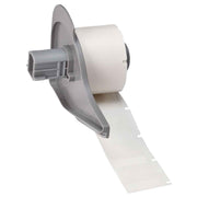 Brady Self-Laminating Vinyl Wrap Around Wire & Cable Label - 25.40 x 25.40mm, Clear/White1