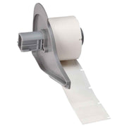 Brady Self - Laminating Vinyl Wrap Around Wire & Cable Label - 25.40 x 25.40mm, Clear/White - AIMS Industrial Supplies