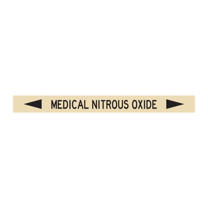 Brady Self - Sticking Vinyl Pipe Marker - Medical Gases - AIMS Industrial Supplies