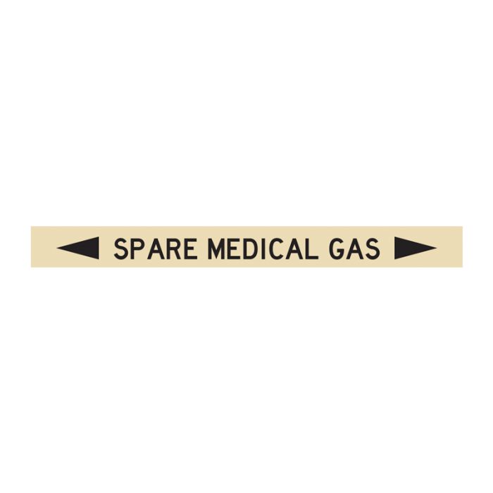 Brady Self - Sticking Vinyl Pipe Marker - Medical Gases - AIMS Industrial Supplies