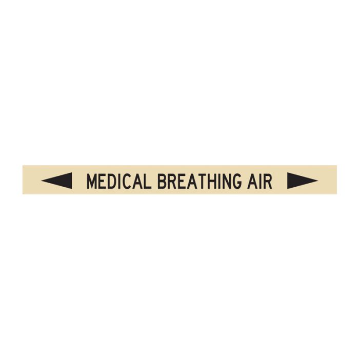 Brady Self - Sticking Vinyl Pipe Marker - Medical Gases - AIMS Industrial Supplies