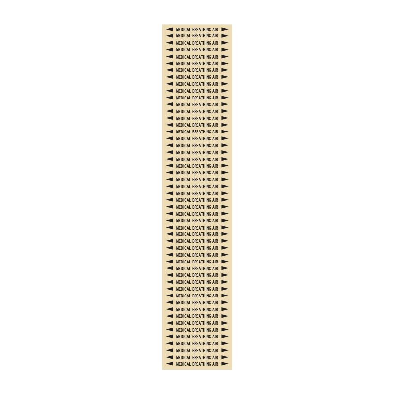 Brady Self-Sticking Vinyl Pipe Marker - Medical Gases2