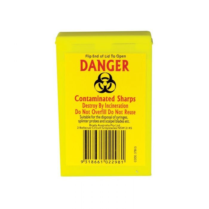 Brady Sharp Container 100ml Plastic - AIMS Industrial Supplies