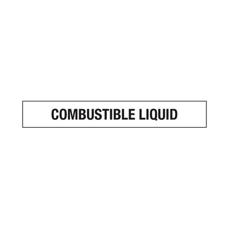 Brady Sign - Combustible Liquid 150 x 1500mm Metal