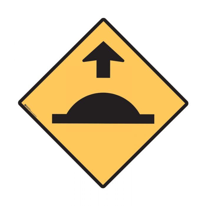 Brady Speed Hump Ahead Symbol Sign 600 x 600mm C1 Ref Aluminium