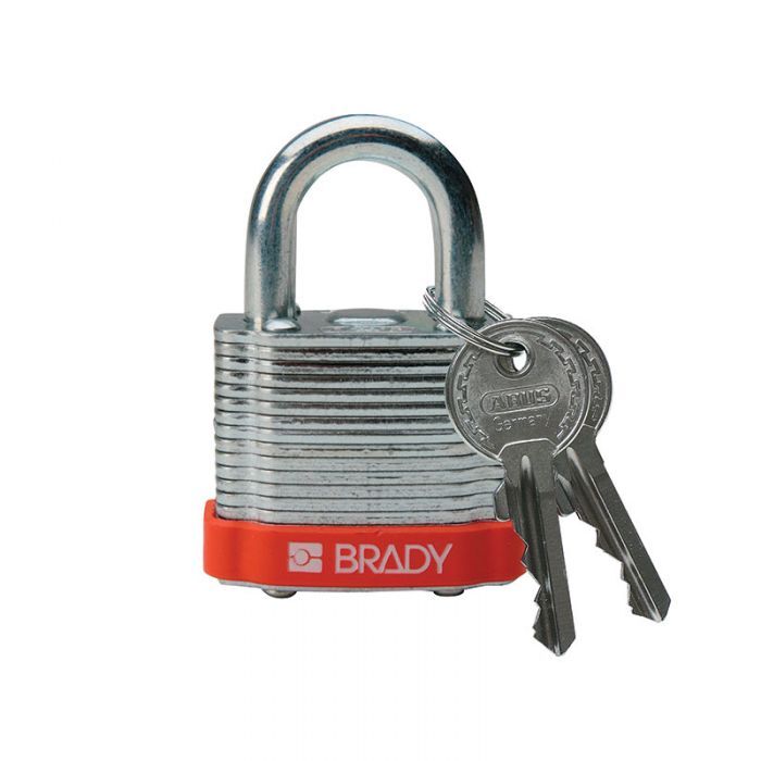 Brady Steel Padlock Keyed Differently (KD) 20mm Orange