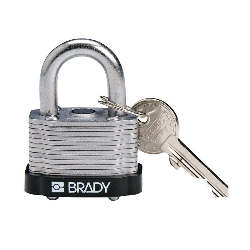 Brady Steel Padlock Keyed Differently (KD)1