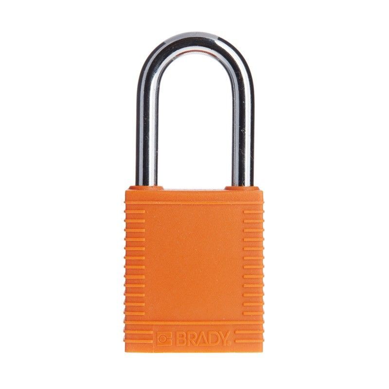 Brady Steel Shackle Safety Plus Padlock Orange