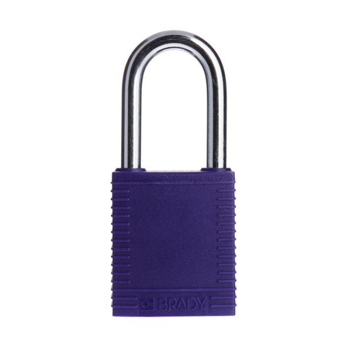 Brady Steel Shackle Safety Plus Padlock Purple