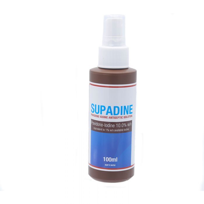 Brady Supadine Povidone Iodine Spray 100ml - AIMS Industrial Supplies