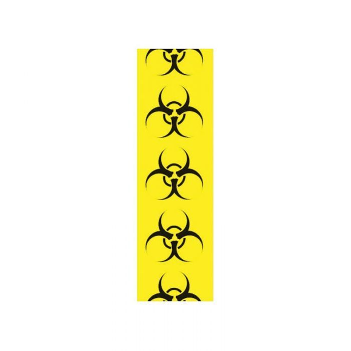 Brady Supplementary Marker Biological Hazard Sign 75 x 800mm - 10/Pack
