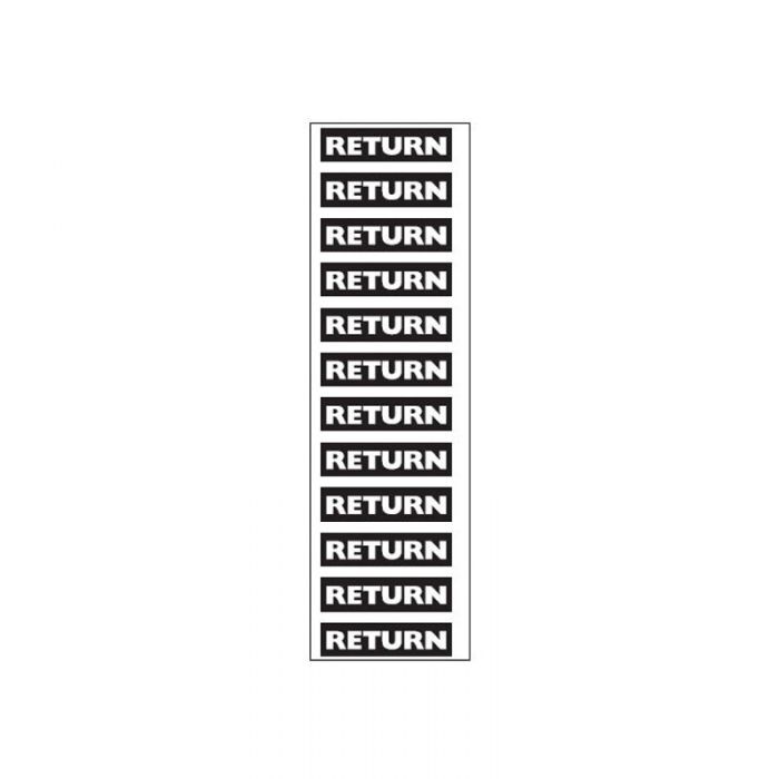 Brady Supplementary Marker Hazardous Materials - Return 75 x 800mm - 10/Pack