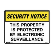 Brady This Property Is Protected By Electronic Surveillance - AIMS Industrial Supplies