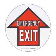 Brady Toughstripe Floor Sign - Emergency Exit 430mm Diameter