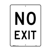 Brady Traffic Site Safety Sign - No Exit 450 x 600mm C1 Ref Al