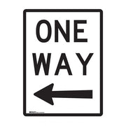 Brady Traffic Site Safety Sign - One Way Arrow Left - AIMS Industrial Supplies