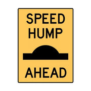 Brady Traffic Site Safety Sign - Speed Hump Ahead 450 x 600mm Metal