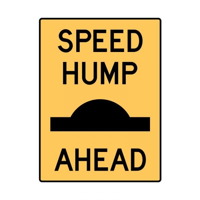 Brady Traffic Site Safety Sign - Speed Hump Ahead - AIMS Industrial Supplies
