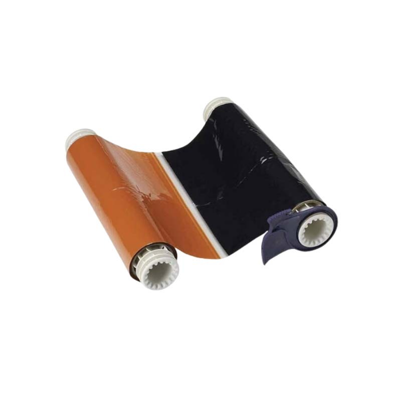 Brady Two Colour 355mm Long Panel Ribbon 203.2mm x 60.9m - Black/Orange