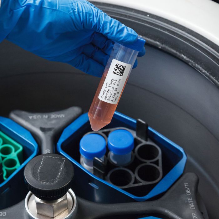 Brady Ultra Thin Polyester Chemical Resistant Laboratory Label - AIMS Industrial Supplies