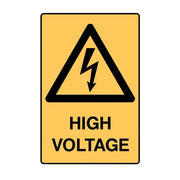 Brady UltraTuff Sign - High Voltage - AIMS Industrial Supplies