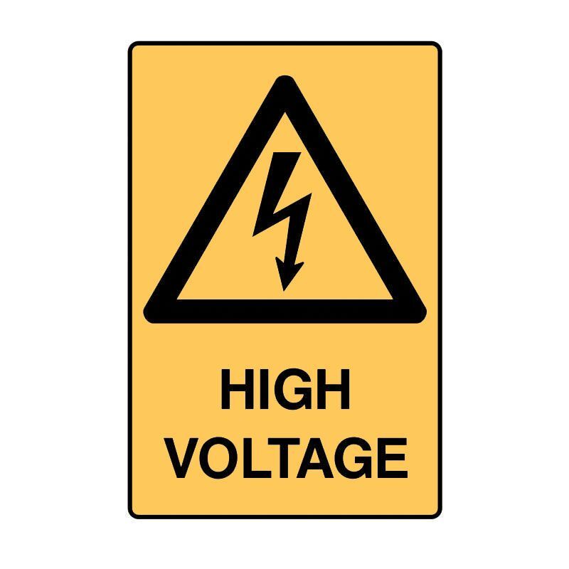 Brady UltraTuff Sign - High Voltage - AIMS Industrial Supplies