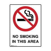 Brady UltraTuff Sign - No Smoking In This Area - AIMS Industrial Supplies