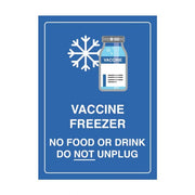 Brady Vaccine Freezer Sign - AIMS Industrial Supplies