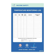 Brady Vaccine Temperature Monitoring Log - AIMS Industrial Supplies