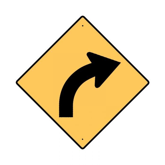 Brady Warning Road Sign - AIMS Industrial Supplies