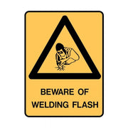 Brady Warning Sign - Beware Of Welding Flash - AIMS Industrial Supplies