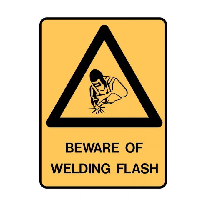 Brady Warning Sign - Beware Of Welding Flash - AIMS Industrial Supplies