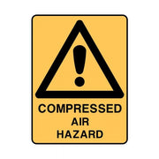 Brady Warning Sign - Compressed Air Hazard1