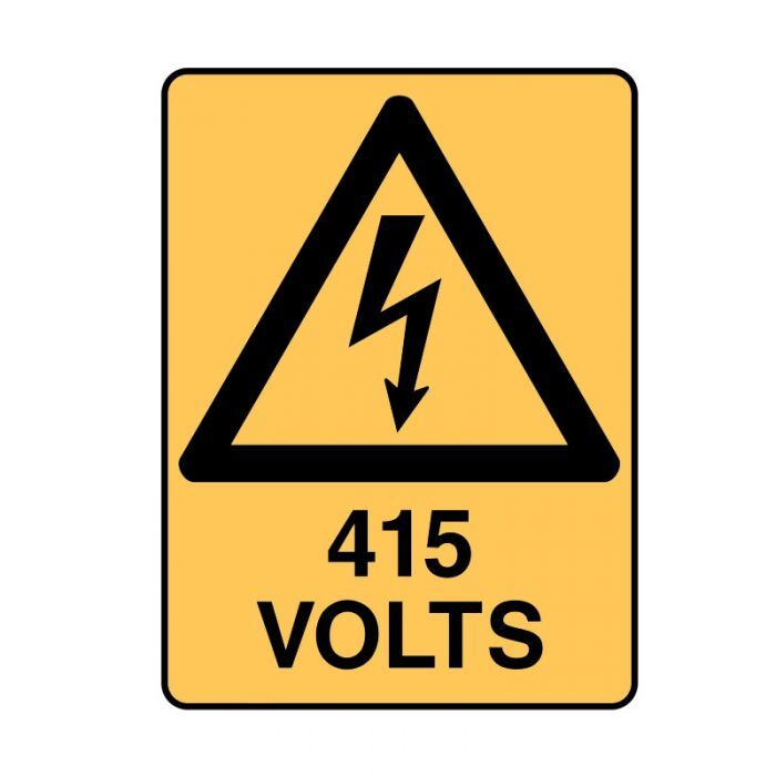 Brady Warning Sign - Volts - AIMS Industrial Supplies