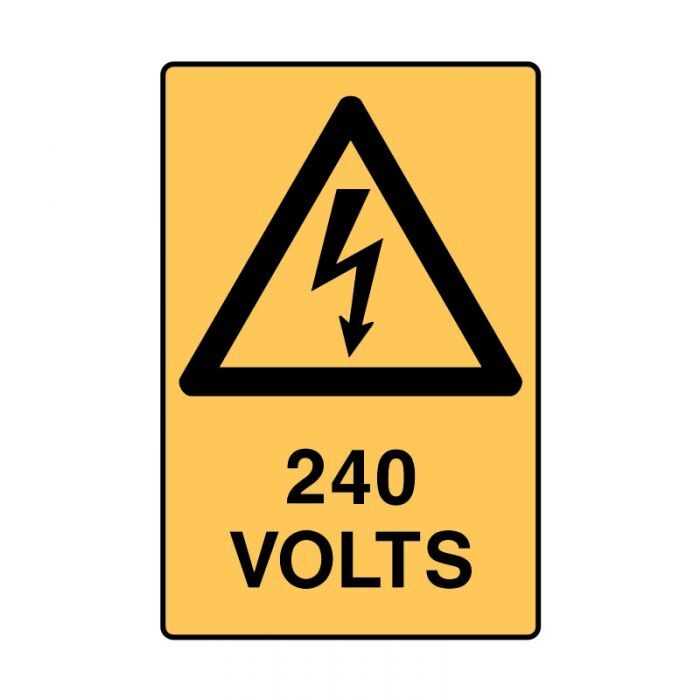 Brady Warning Sign - Volts - AIMS Industrial Supplies