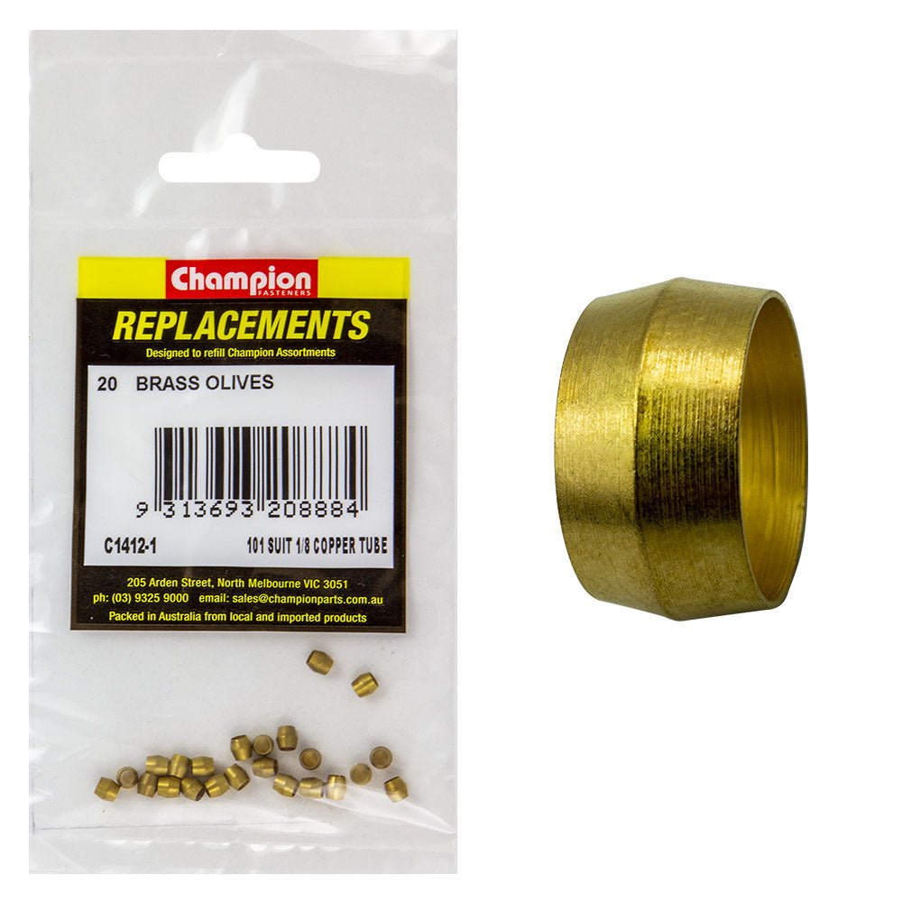 Brass Olive Assortment Refill Suit to Copper Tube - AIMS Industrial Supplies
