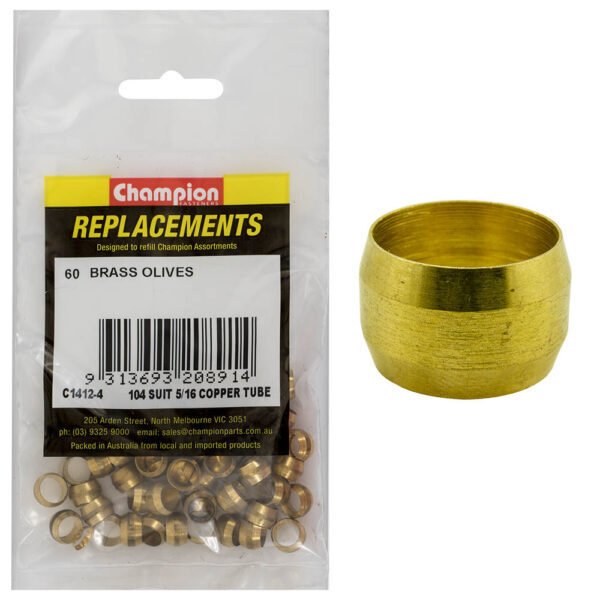 Brass Olive Assortment Refill Suit to Copper Tube - AIMS Industrial Supplies