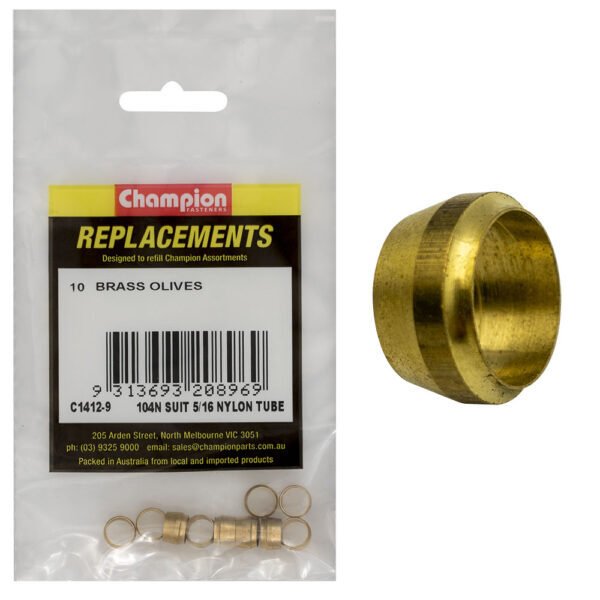 Brass Olive Assortment Refill Suit to Nylon Tube - AIMS Industrial Supplies