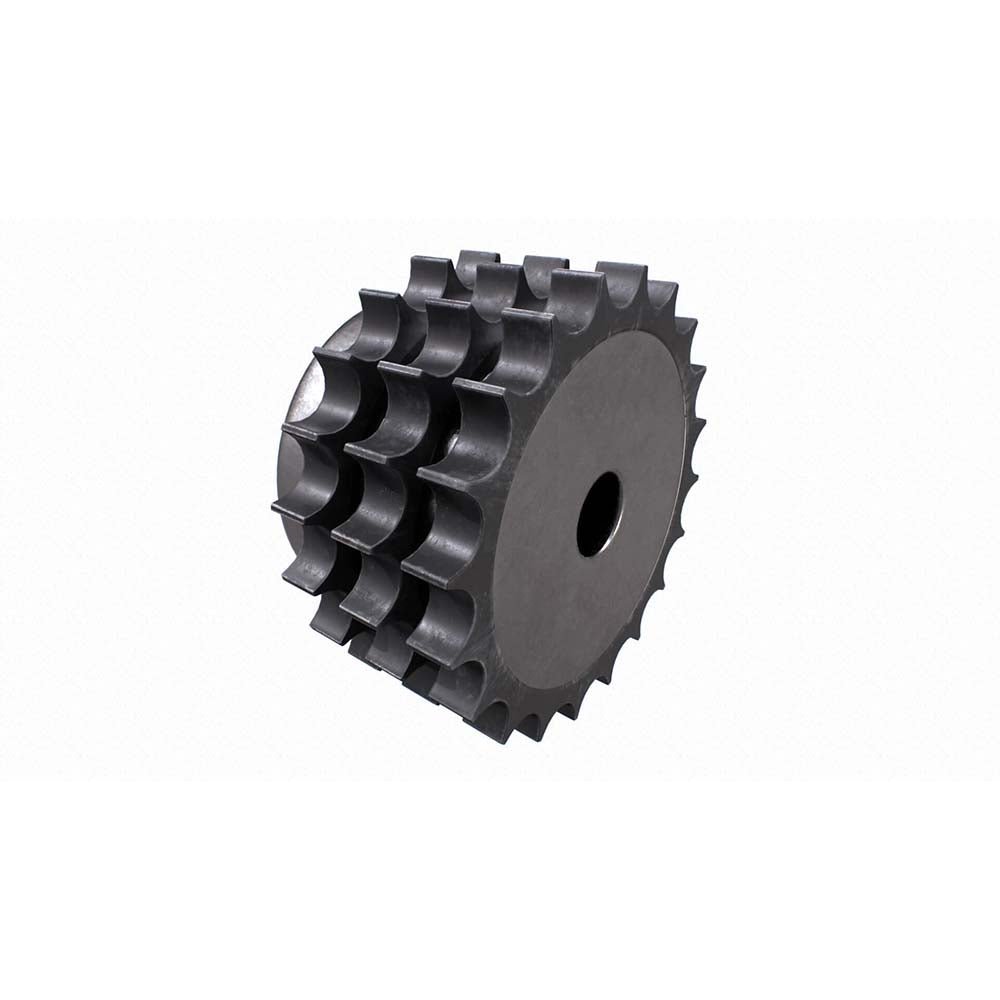 British (BS) Pilot Bore Sprocket - Triplex Strand - Steel - AIMS Industrial Supplies