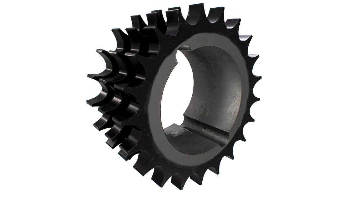 British (BS) Taper Lock Sprocket - Triplex Strand - Steel - AIMS Industrial Supplies