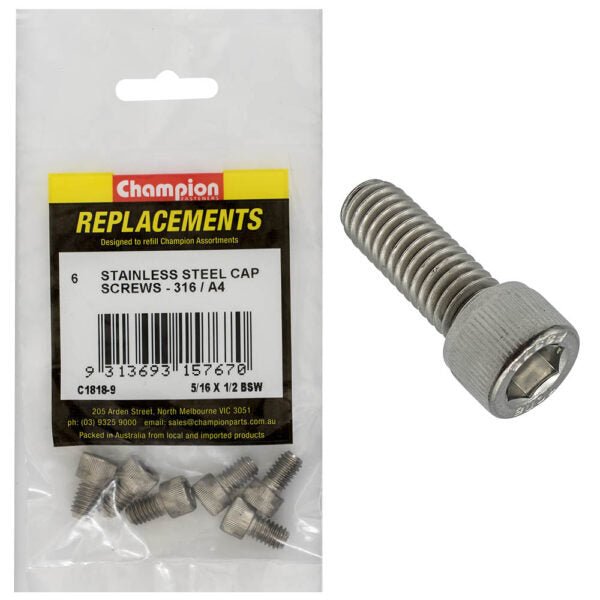 BSW Socket Head Cap Screw (316) Assortment Refill - AIMS Industrial Supplies