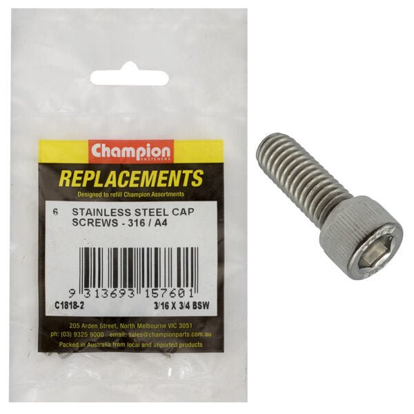 BSW Socket Head Cap Screw (316) Assortment Refill - AIMS Industrial Supplies